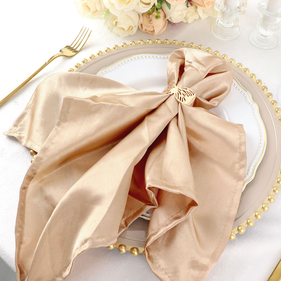 Specialty Table Linen - Satin, Nude