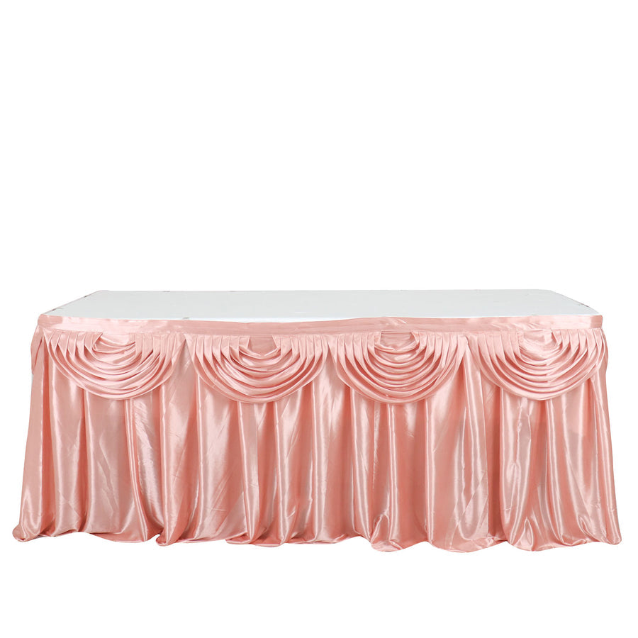 Specialty Table Linen - Satin, Dusty Rose