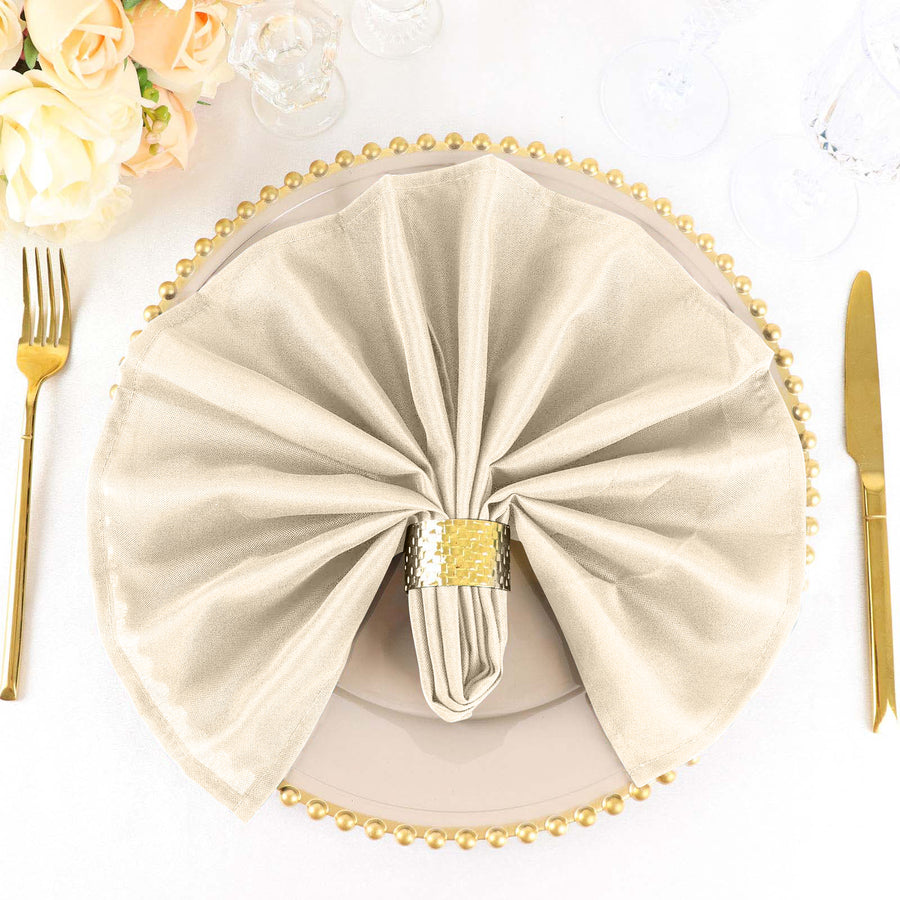 Standard Table Linen - Polyester, Beige