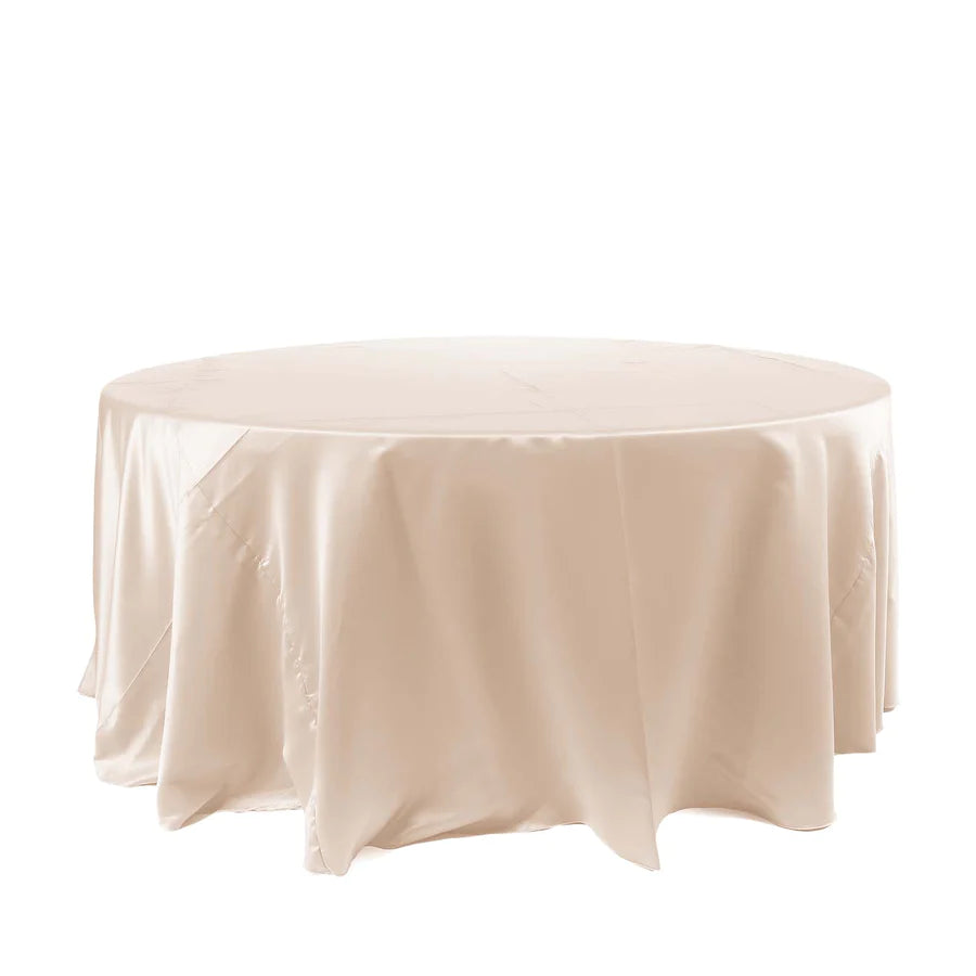 Specialty Table Linen - Satin, Beige