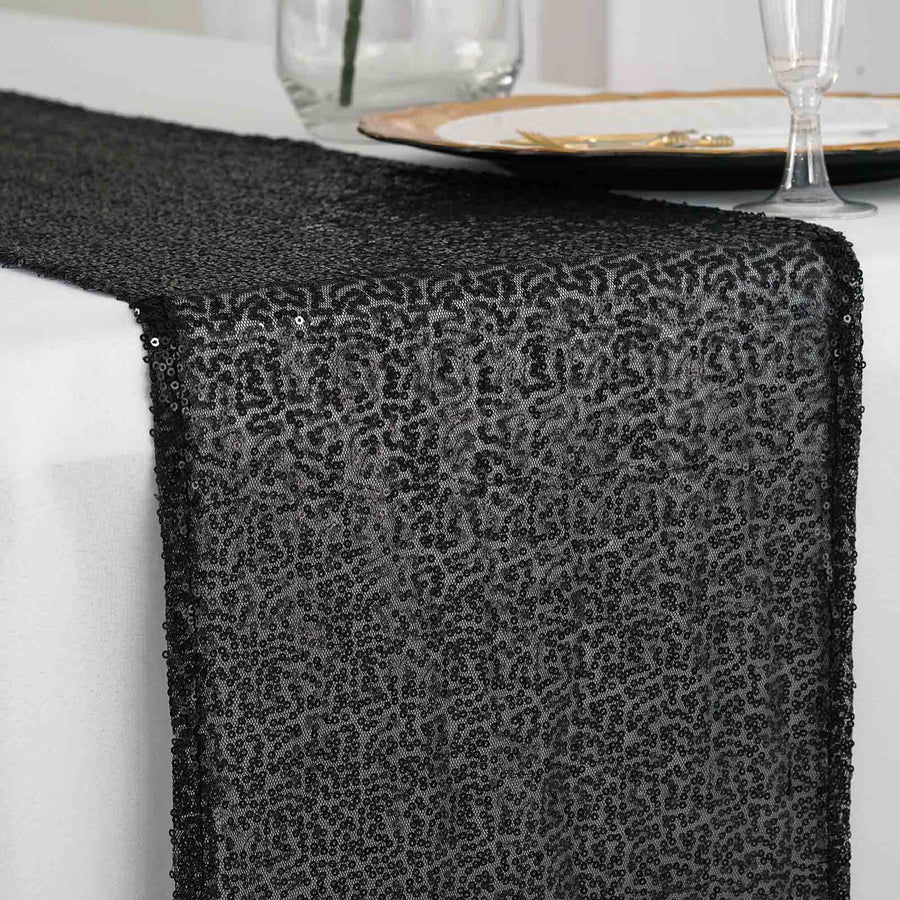 Specialty Table Linen - Premium Sequin, Black