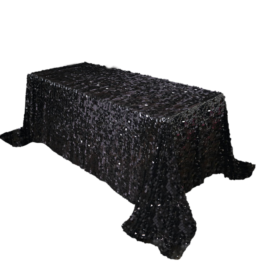 Specialty Table Linen - Payette Sequin, Black