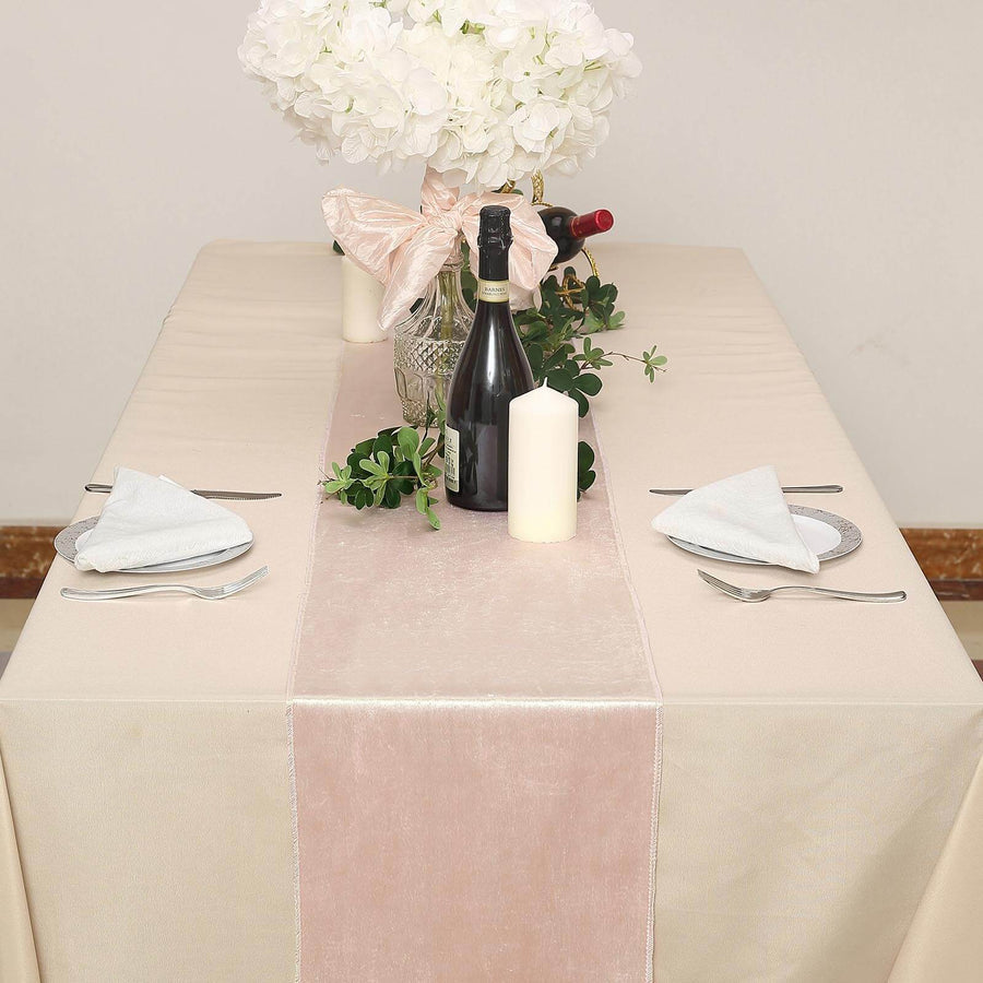 Specialty Table Linen - Velvet, Blush