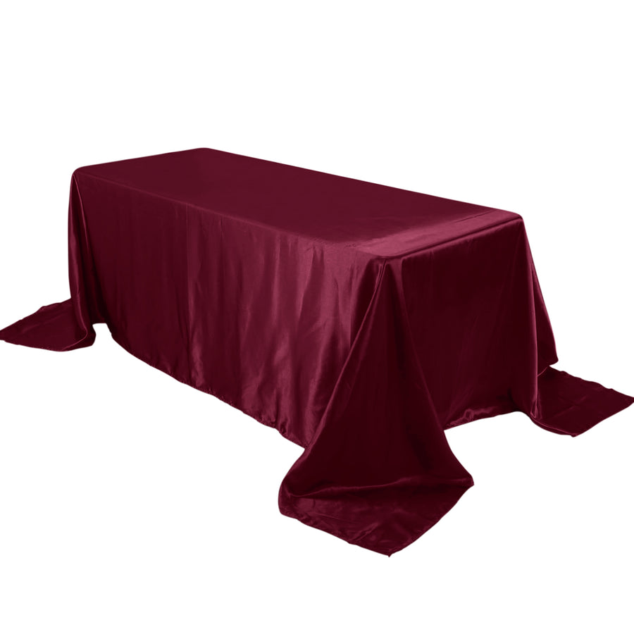 Specialty Table Linen - Satin, Burgundy