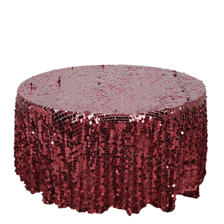 Specialty Table Linen - Payette Sequin, Burgundy