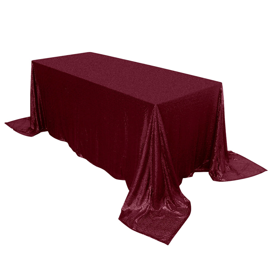 Specialty Table Linen - Premium Sequin, Burgundy