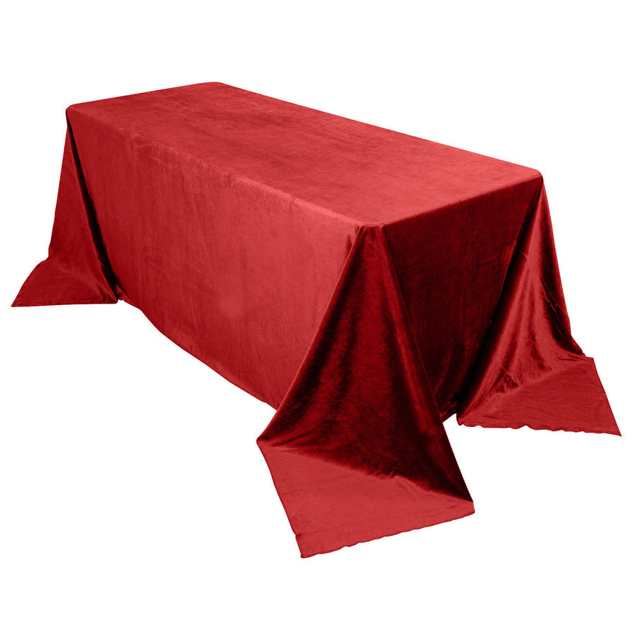 Specialty Table Linen - Velvet, Burgundy