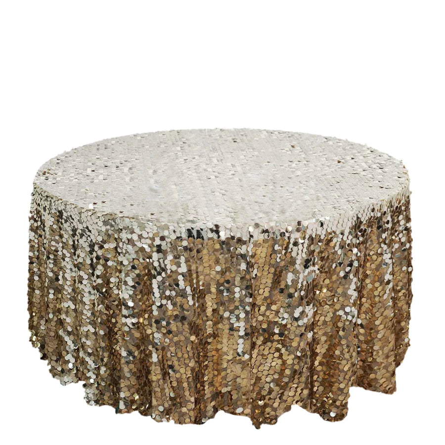 Specialty Table Linen - Payette Sequin, Champagne