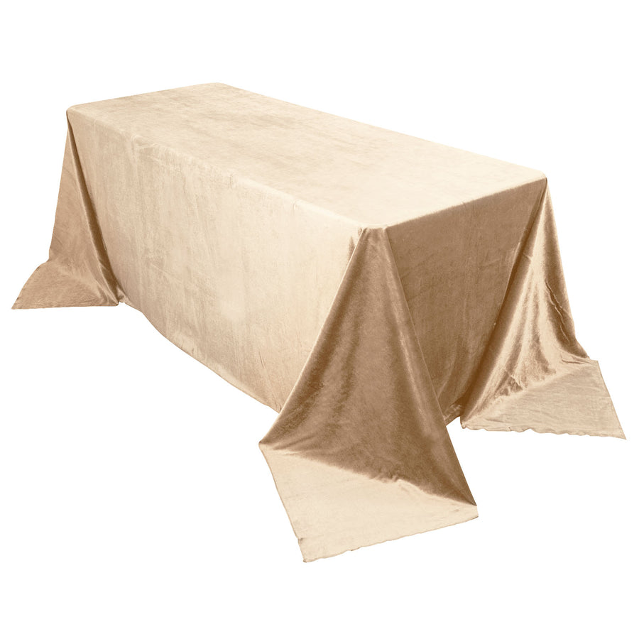 Specialty Table Linen - Velvet, Champagne