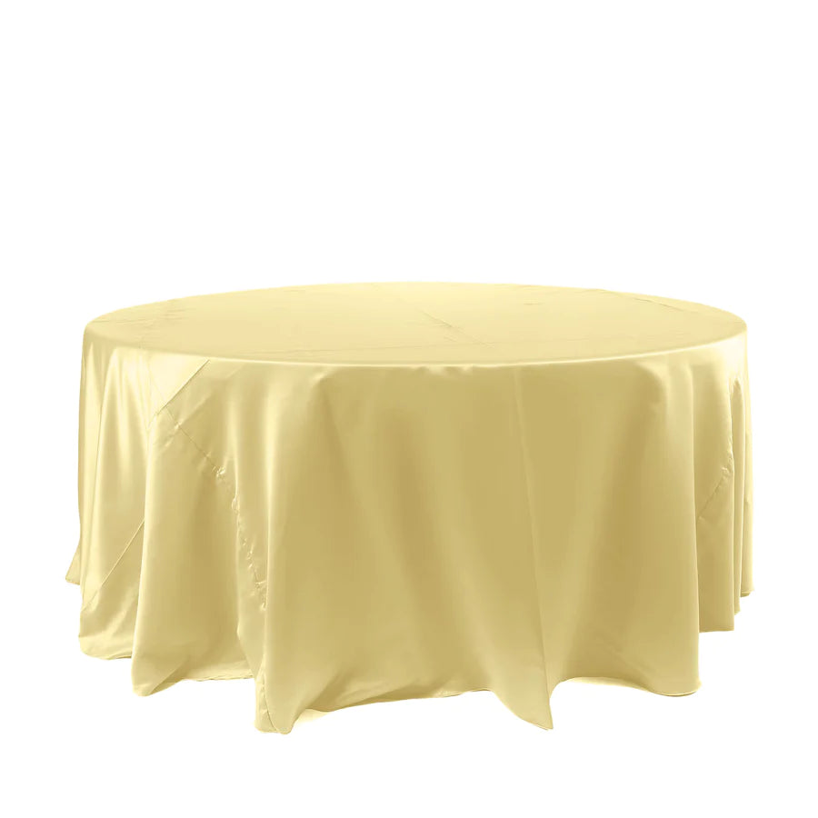 Specialty Table Linen - Satin, Champagne