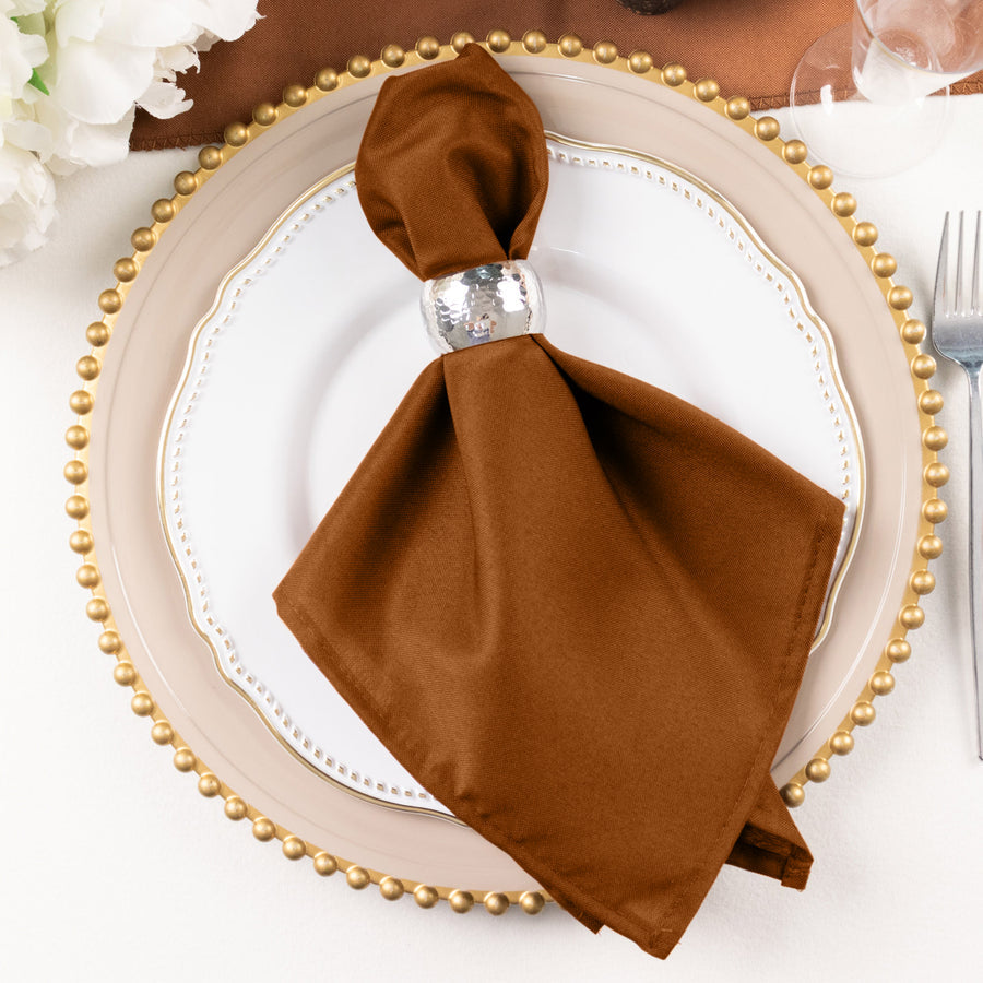 Standard Table Linen - Polyester, Cinnamon Brown