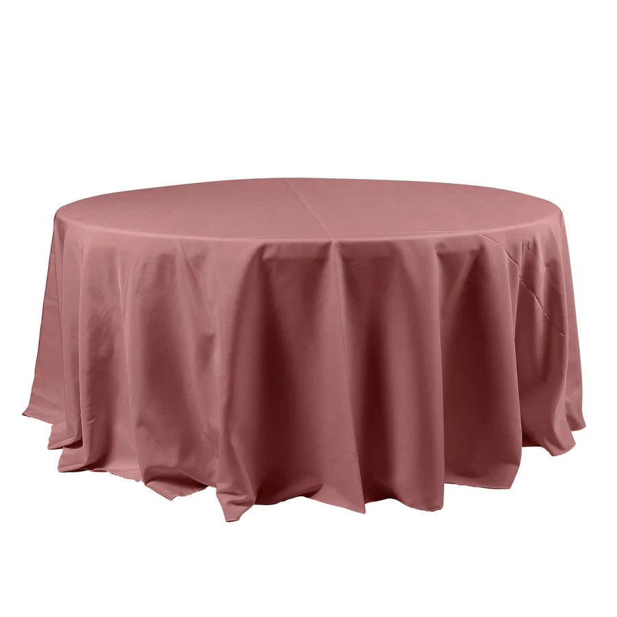 Polyester Table Linen, 120" Round, Cinnamon Rose