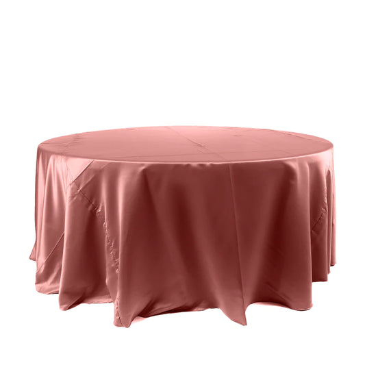 Specialty Table Linen - Satin, Cinnamon Rose