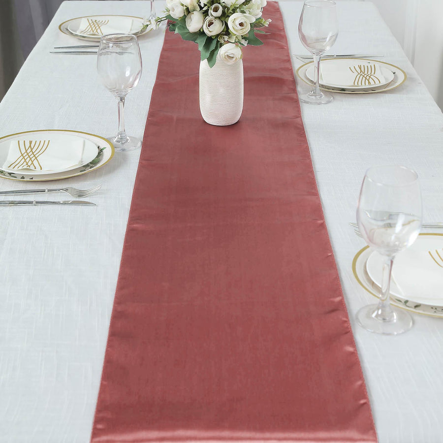 Specialty Table Linen - Satin, Cinnamon Rose