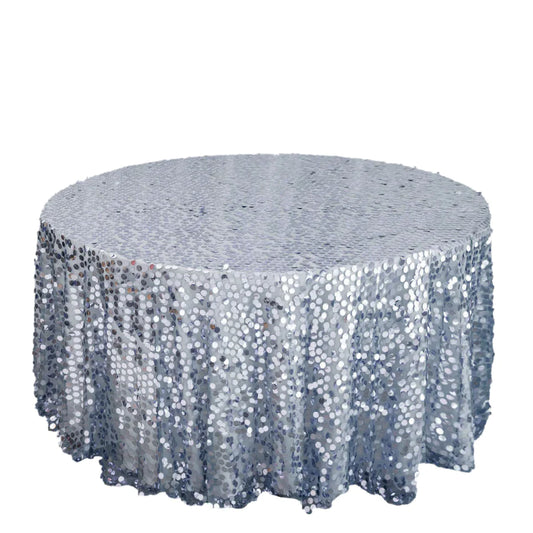 Specialty Table Linen - Payette Sequin, Dusty Blue