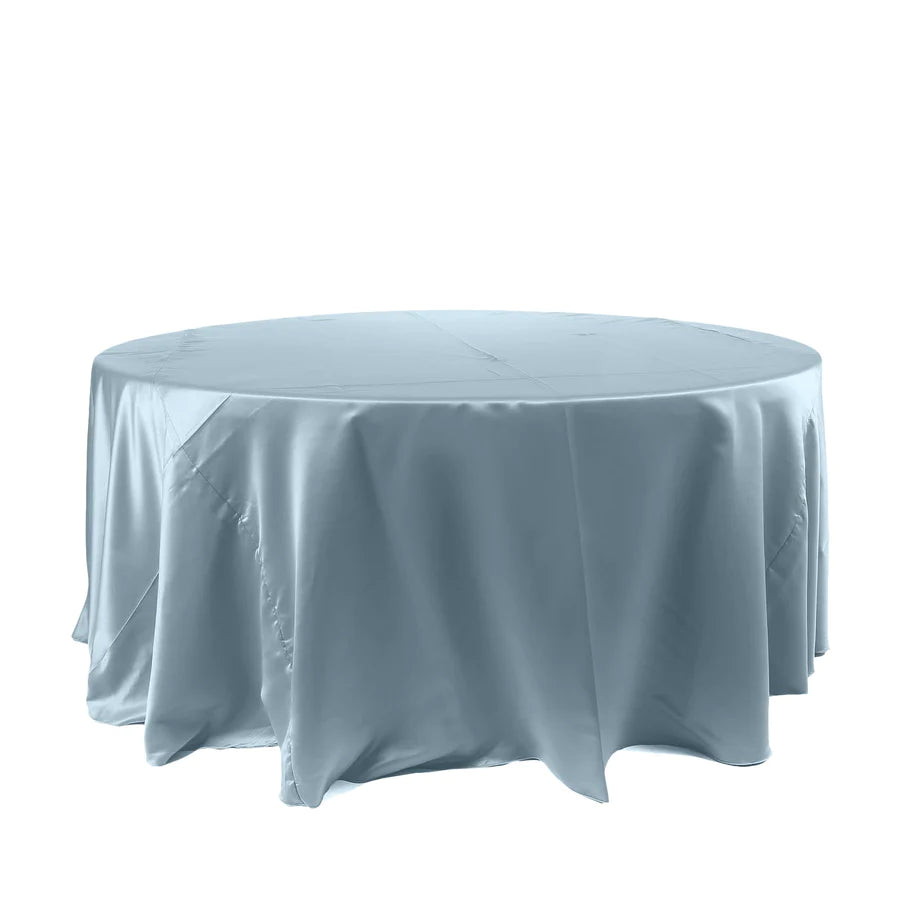 Specialty Table Linen - Satin, Dusty Blue