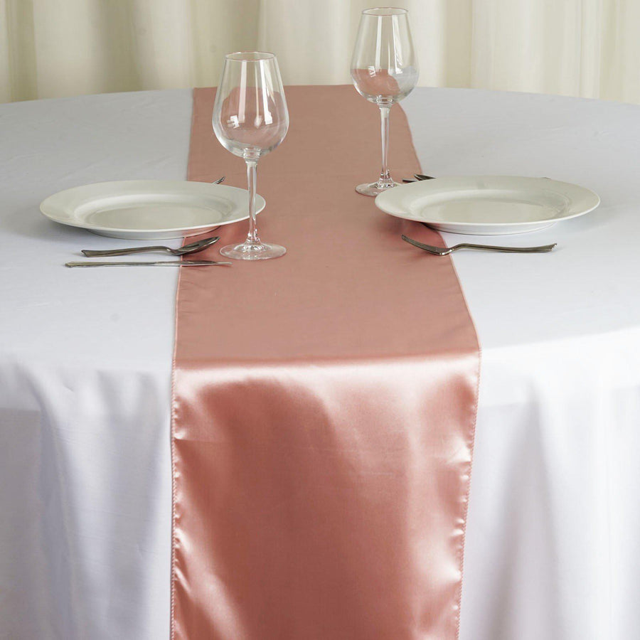 Specialty Table Linen - Satin, Dusty Rose