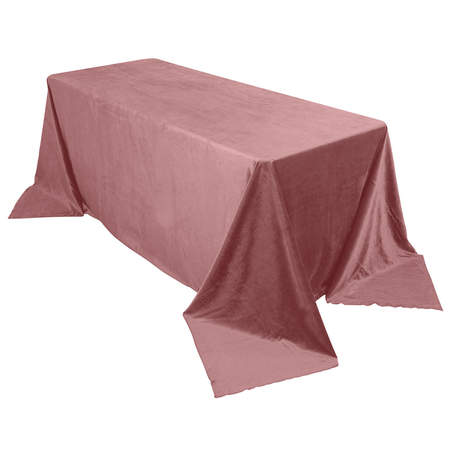 Specialty Table Linen - Velvet, Dusty Rose