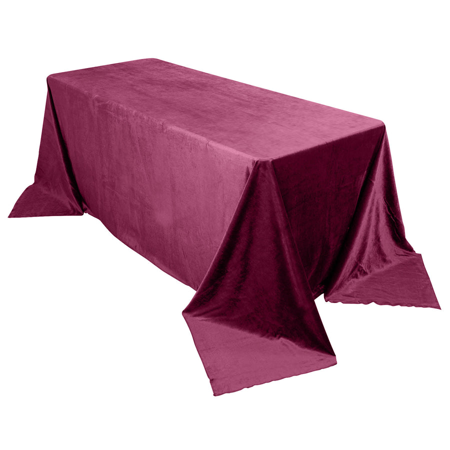 Specialty Table Linen - Velvet, Eggplant Purple