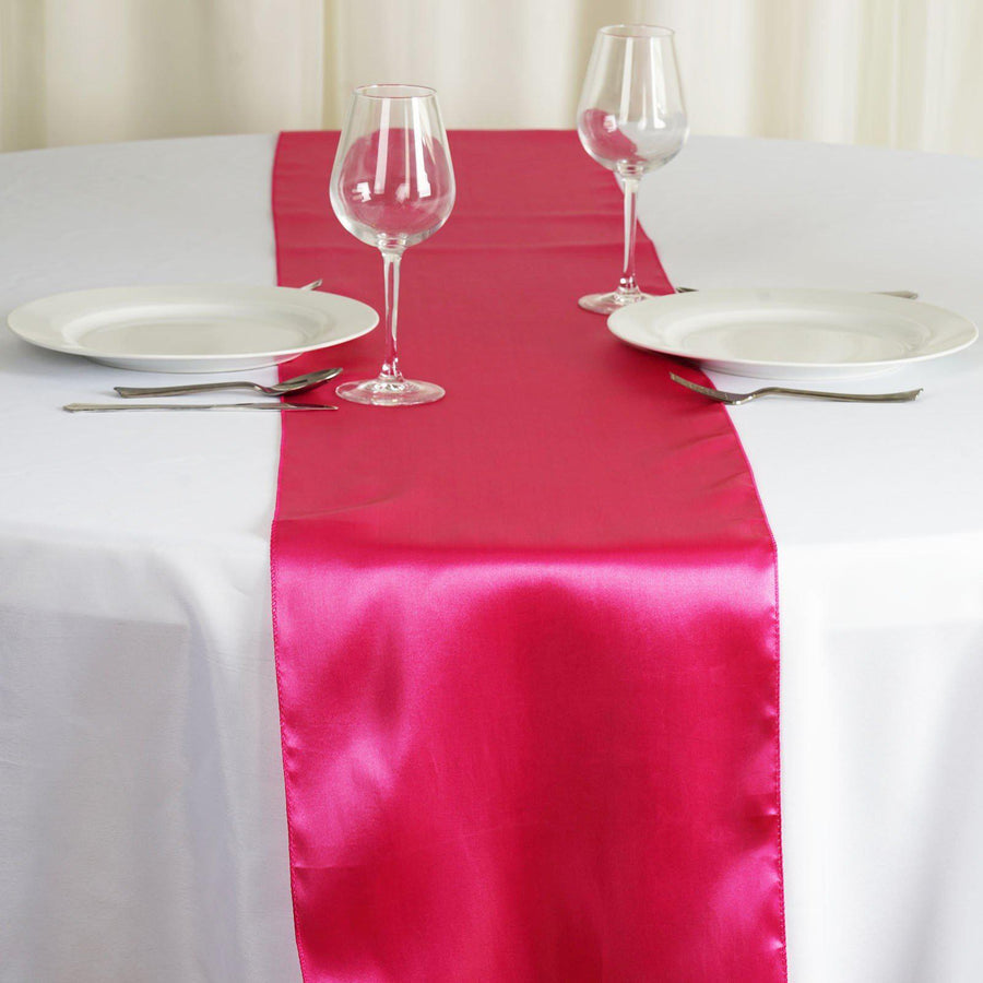 Specialty Table Linen - Satin, Fuchsia