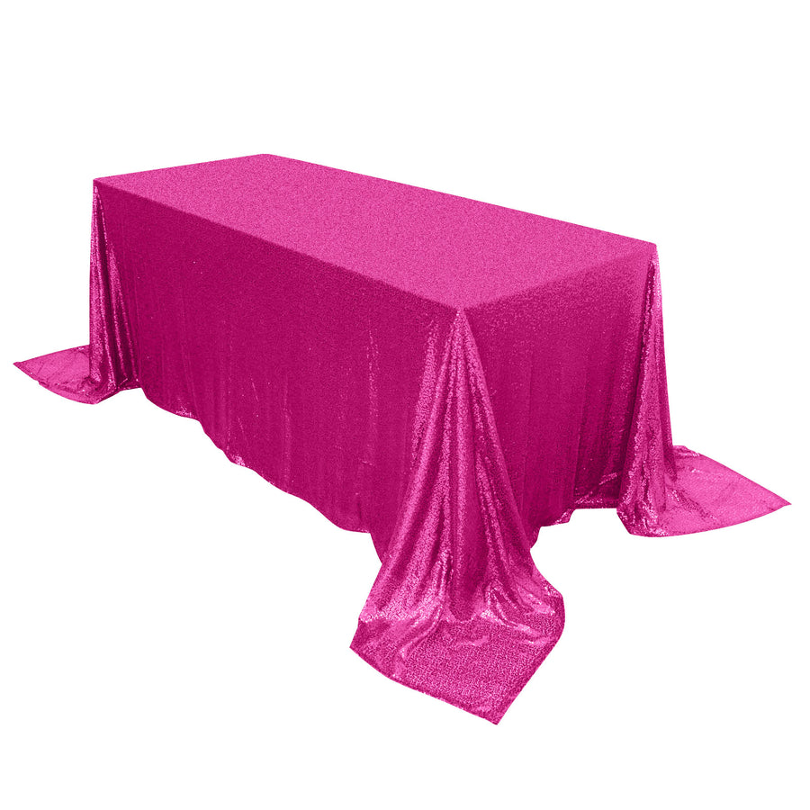 Specialty Table Linen - Premium Sequin, Fuchsia