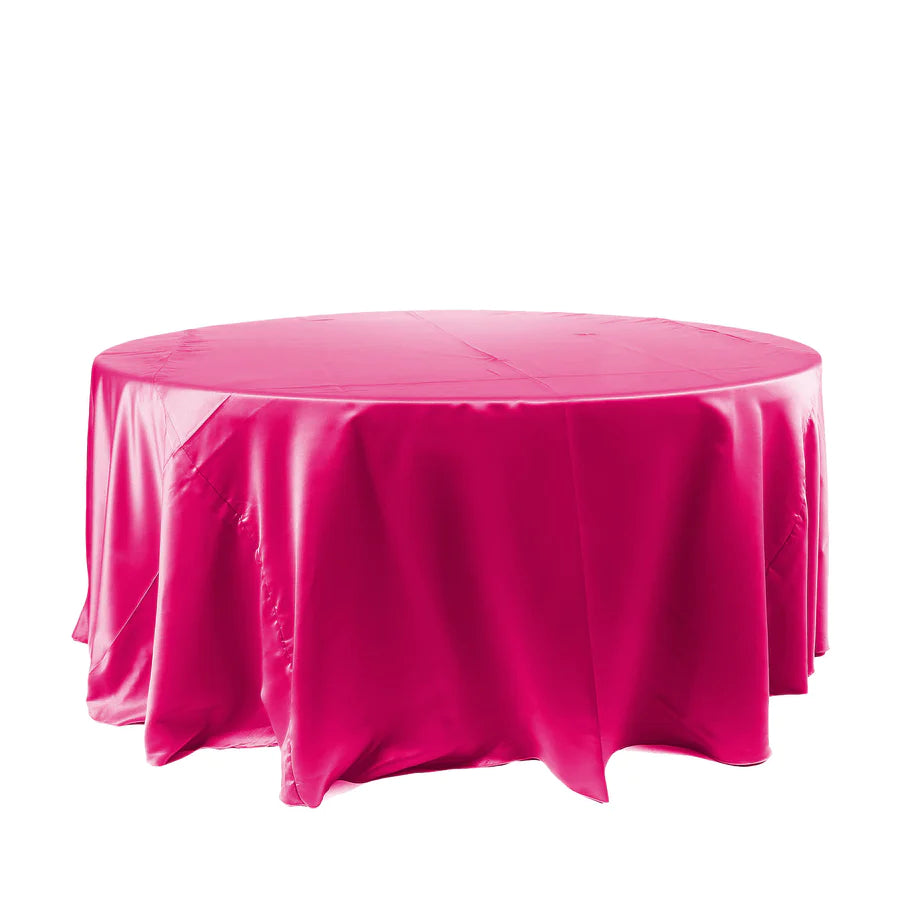 Specialty Table Linen - Satin, Fuchsia