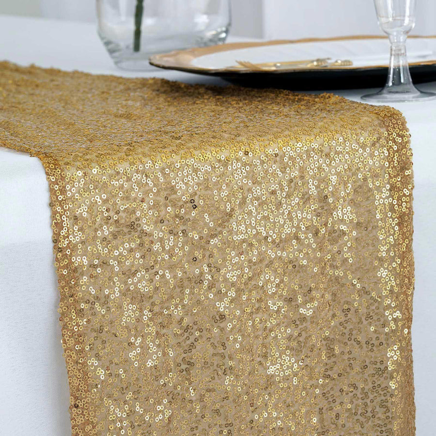 Specialty Table Linen - Premium Sequin, Gold