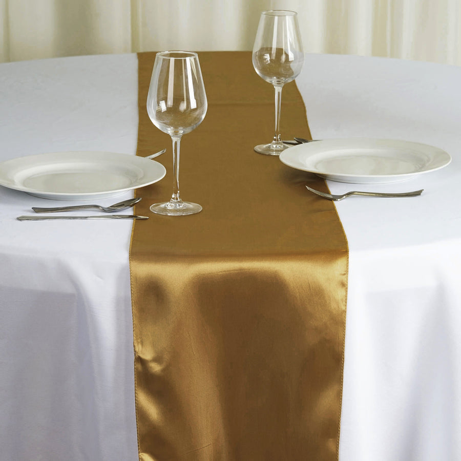 Specialty Table Linen - Satin, Gold