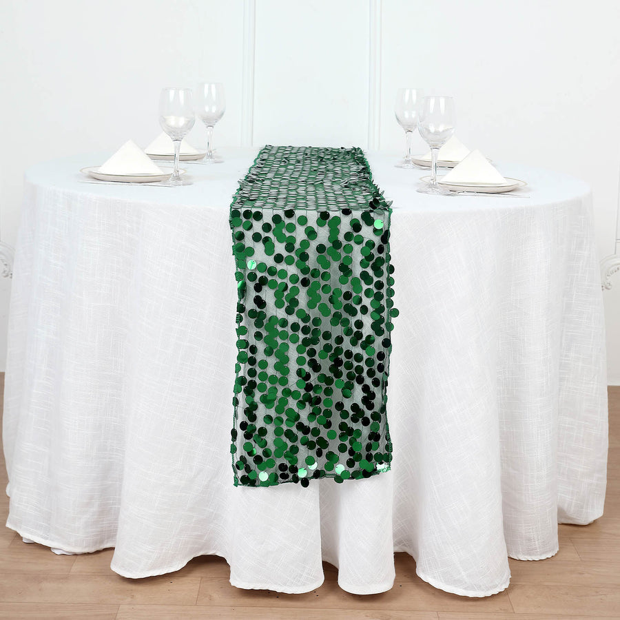 Specialty Table Linen - Payette Sequin, Emerald Green