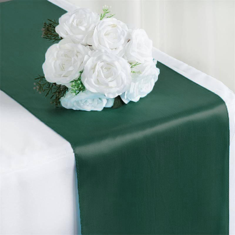 Specialty Table Linen - Satin, Emerald Green