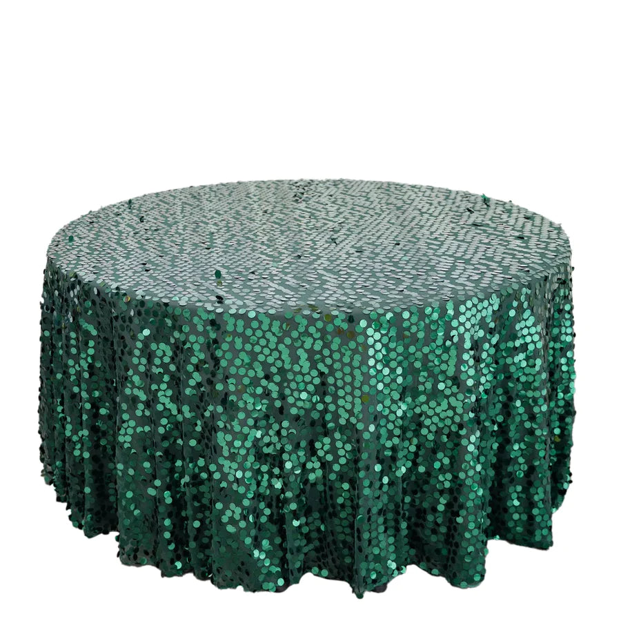 Specialty Table Linen - Payette Sequin, Emerald Green