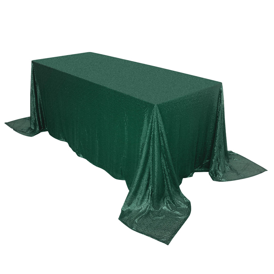 Specialty Table Linen - Premium Sequin, Emerald Green