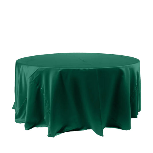 Specialty Table Linen - Satin, Emerald Green