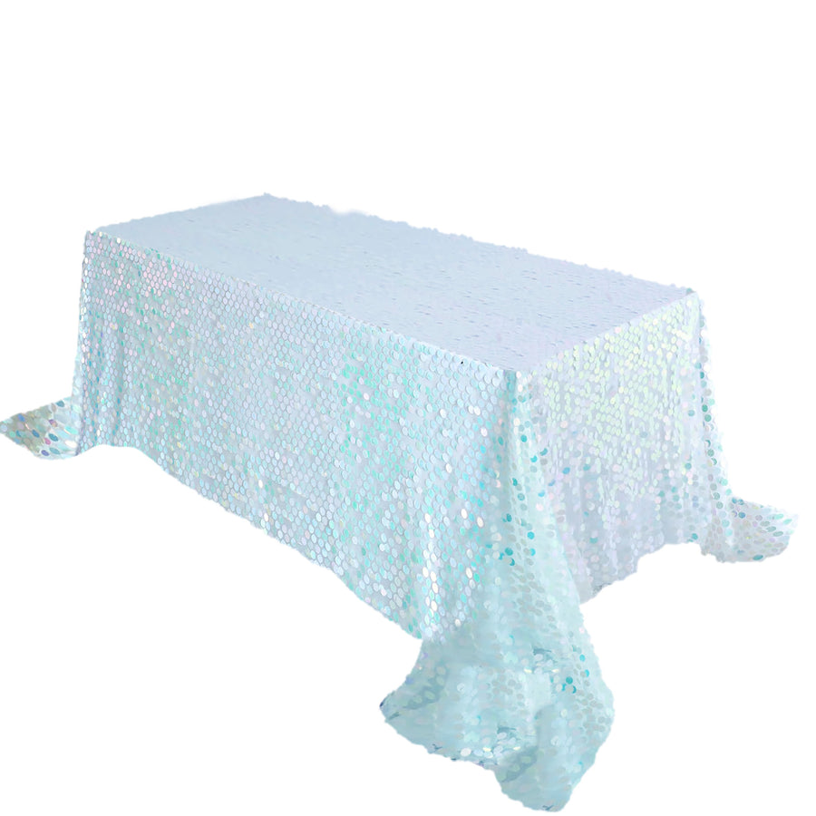 Specialty Table Linen - Payette Sequin, Iridescent Blue