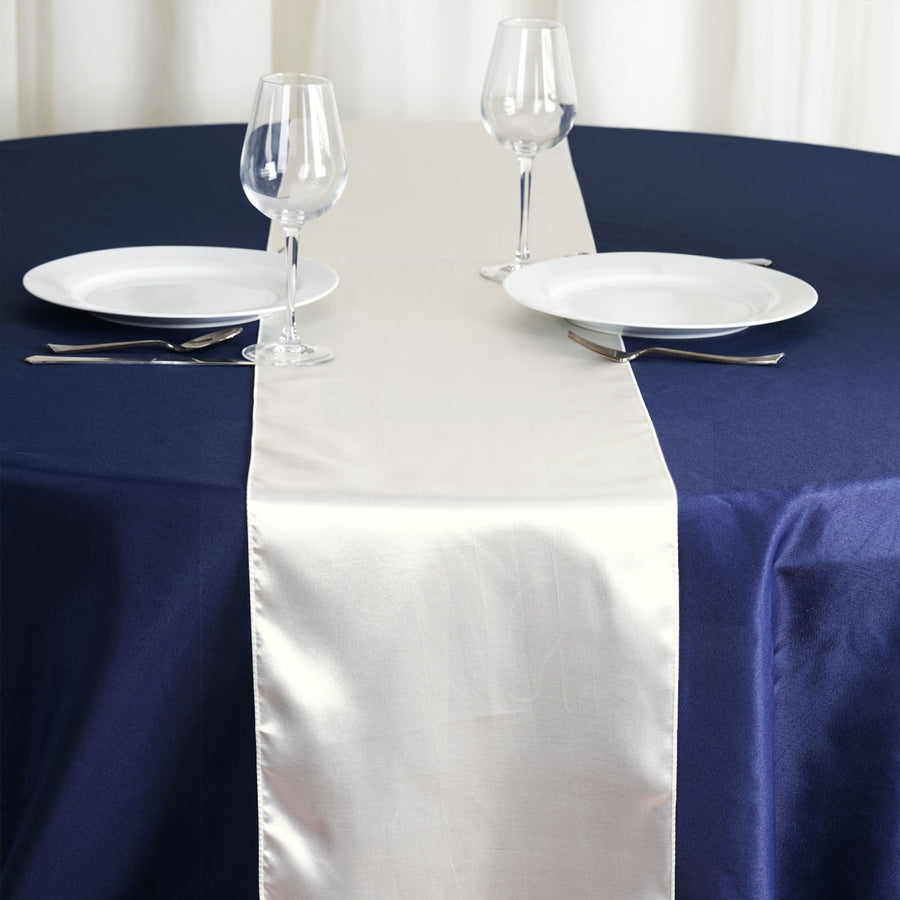 Specialty Table Linen - Satin, Ivory