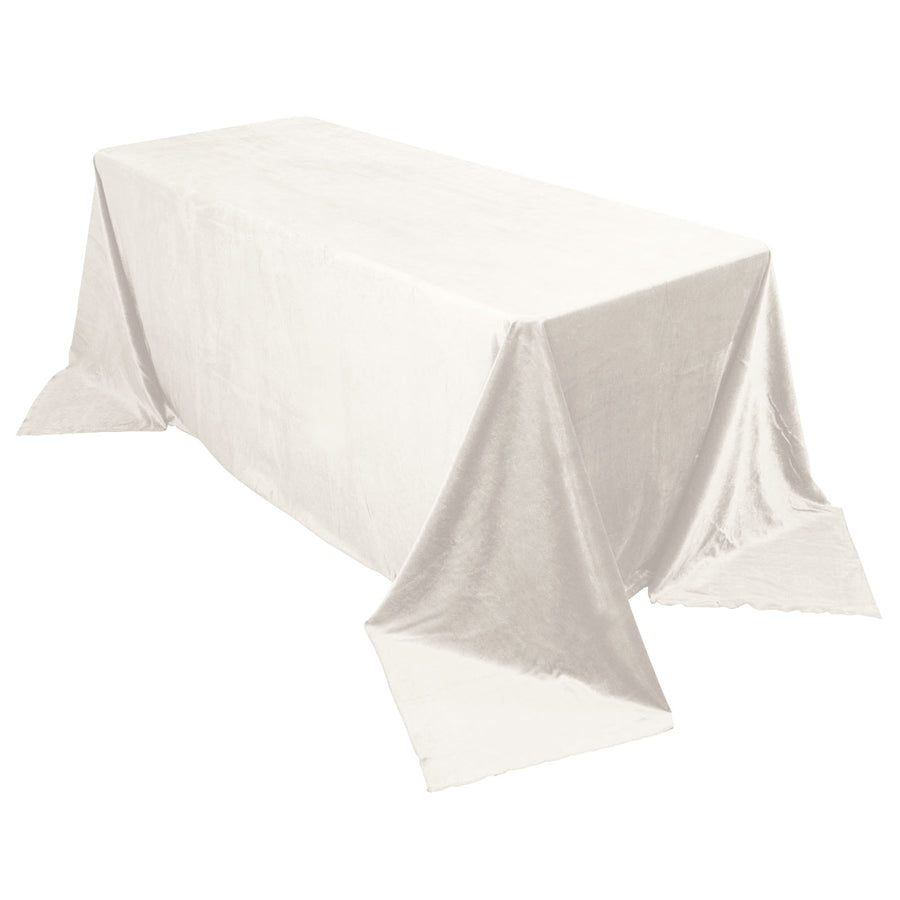 Specialty Table Linen - Velvet, Ivory