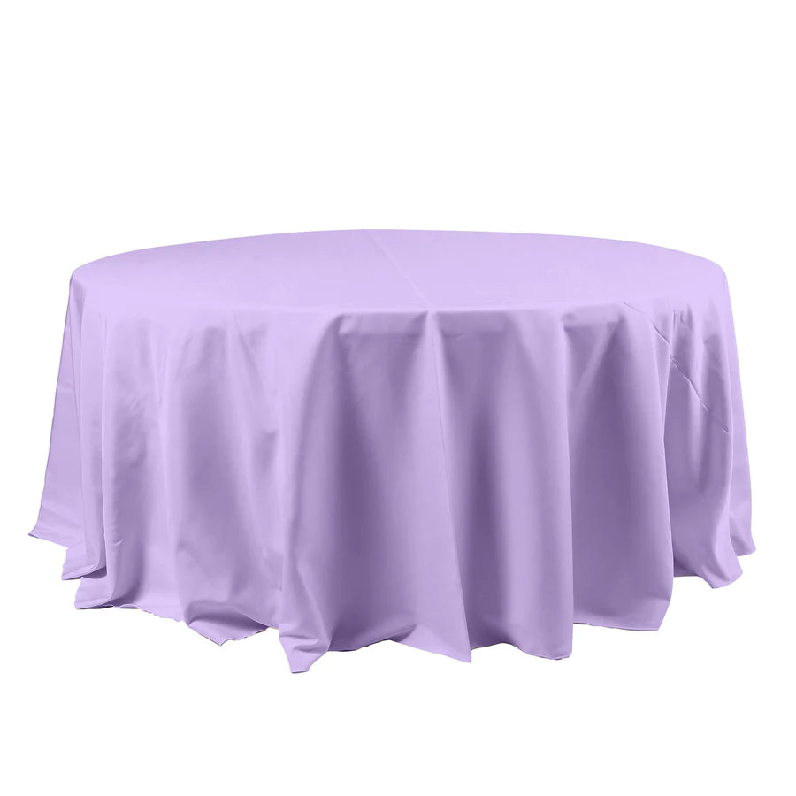 Polyester Table Linen, 120" Round, Lavender Lilac