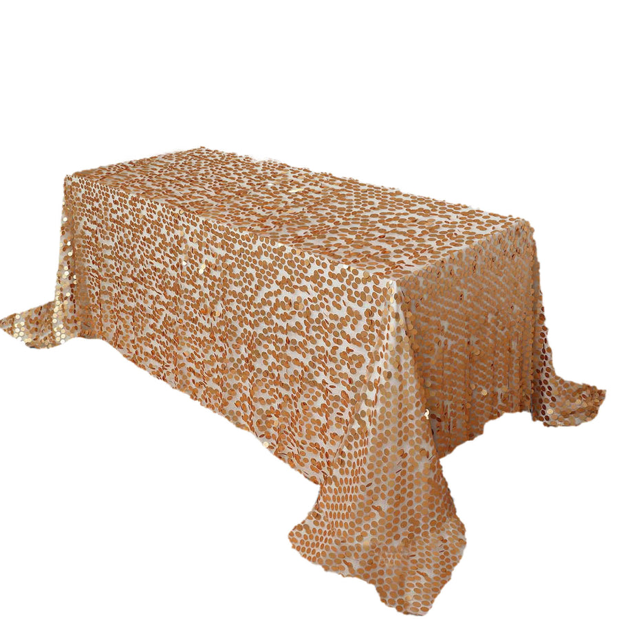 Specialty Table Linen - Payette Sequin, Matte Champagne