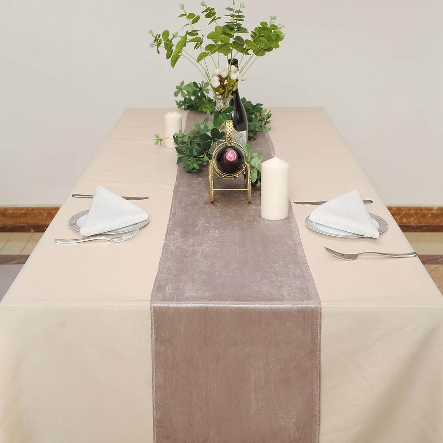 Specialty Table Linen - Velvet, Mauve