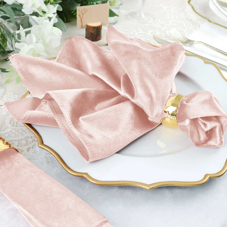 Specialty Table Linen - Velvet, Blush