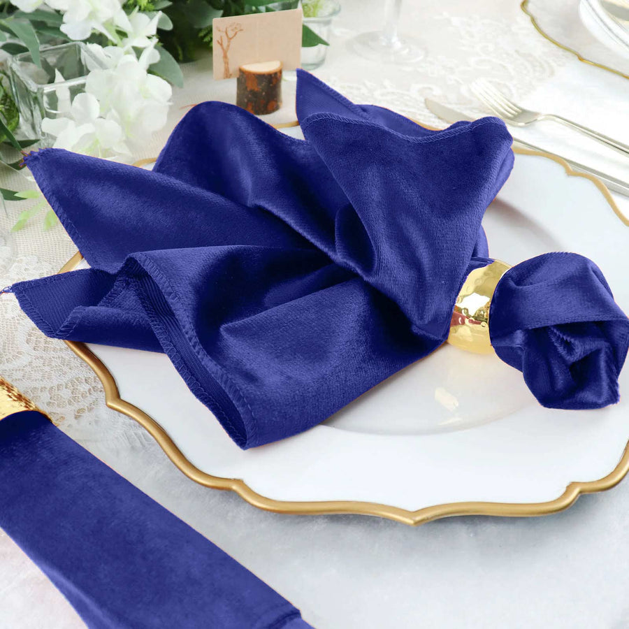 Specialty Table Linen - Velvet, Royal Blue