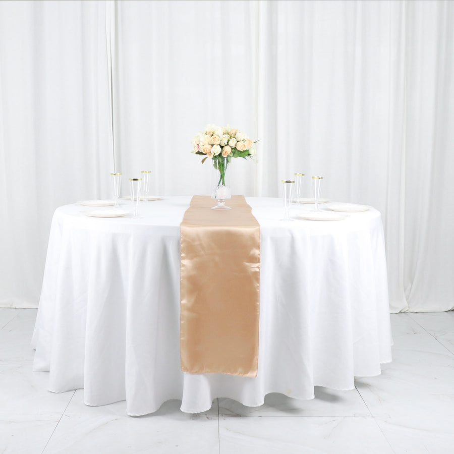 Specialty Table Linen - Satin, Beige