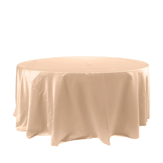 Specialty Table Linen - Satin, Nude