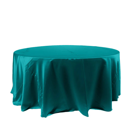 Specialty Table Linen - Satin, Peacock Teal