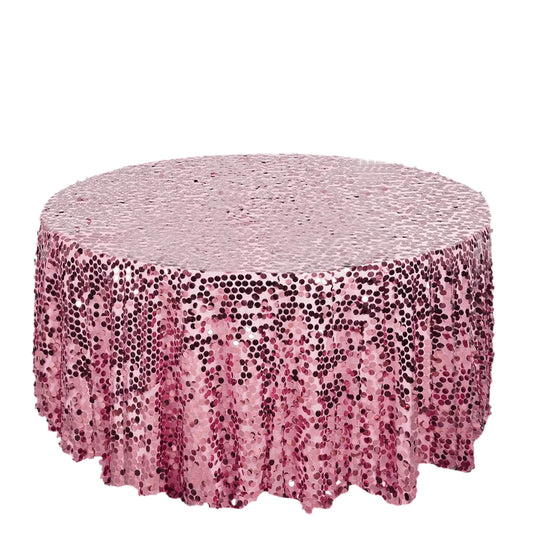 Specialty Table Linen - Payette Sequin, Pink