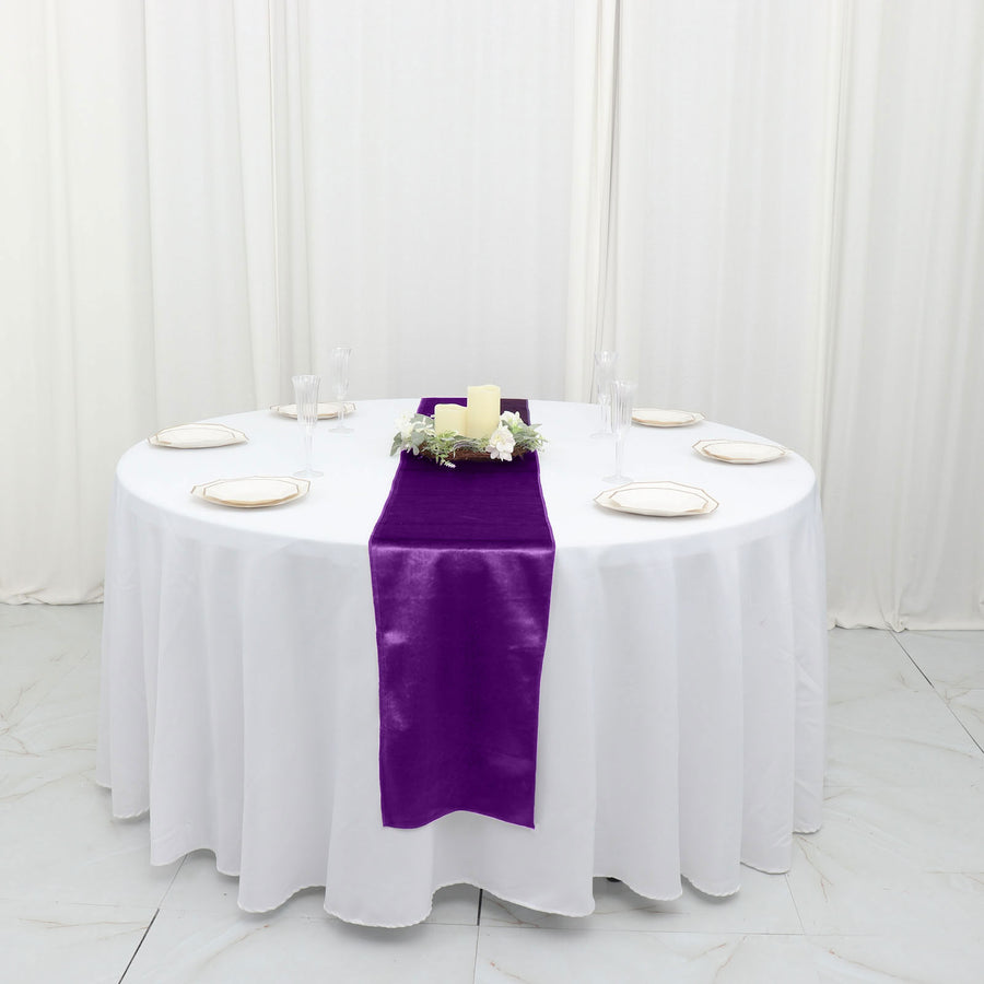 Specialty Table Linen - Velvet, Royal Purple