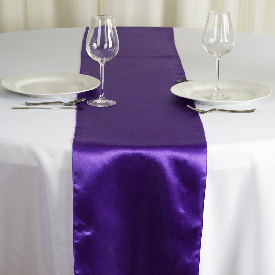 Specialty Table Linen - Satin, Royal Purple