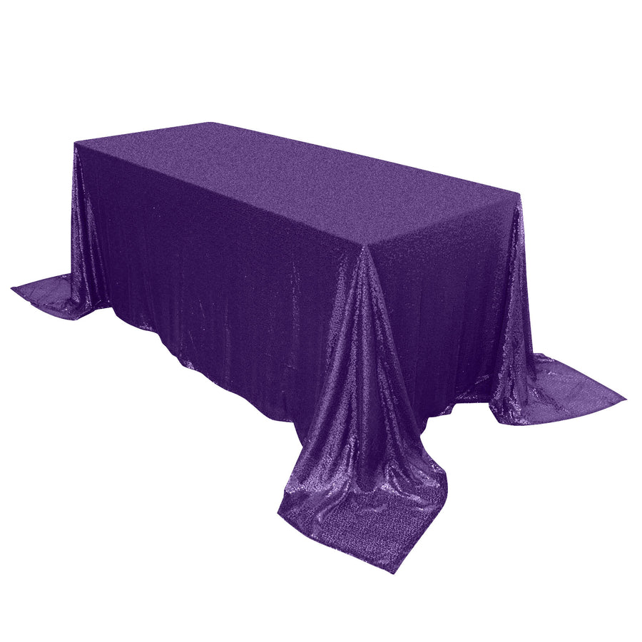 Specialty Table Linen - Premium Sequin, Royal Purple