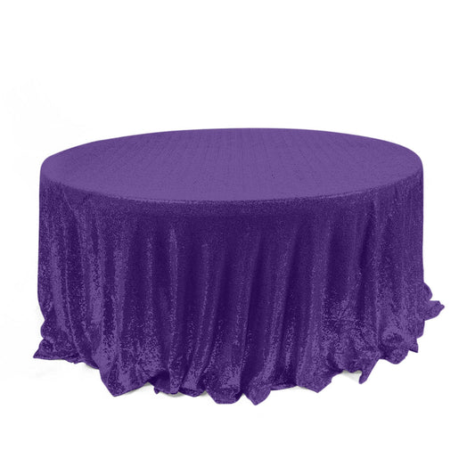 Specialty Table Linen - Premium Sequin, Royal Purple