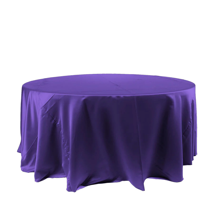 Specialty Table Linen - Satin, Royal Purple